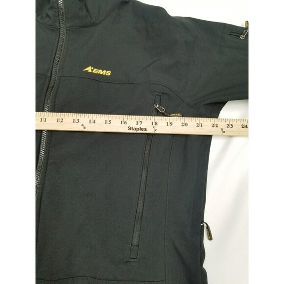 EMS Black Full Zip Hiking Outdoors Athletic Jacket Womens Size Large Softshell - Picture 10 of 12